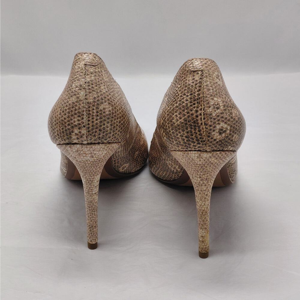 Michael Kors Womens Heels Size 6M Snakeskin Wedding Cocktail Party Evening Pumps - Picture 9 of 12